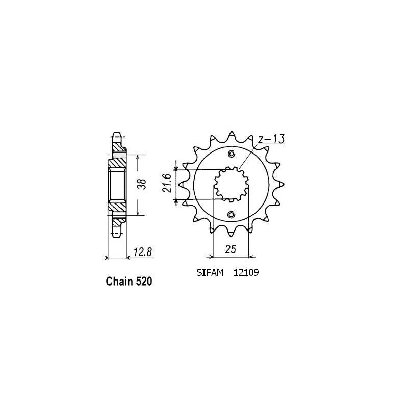 Pignon Klx 650 R 93-97 Pignon Klx 650 R 93-97