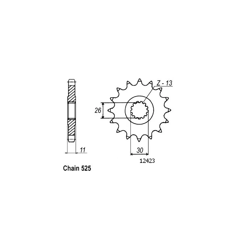 Pignon Tdm 900 02-