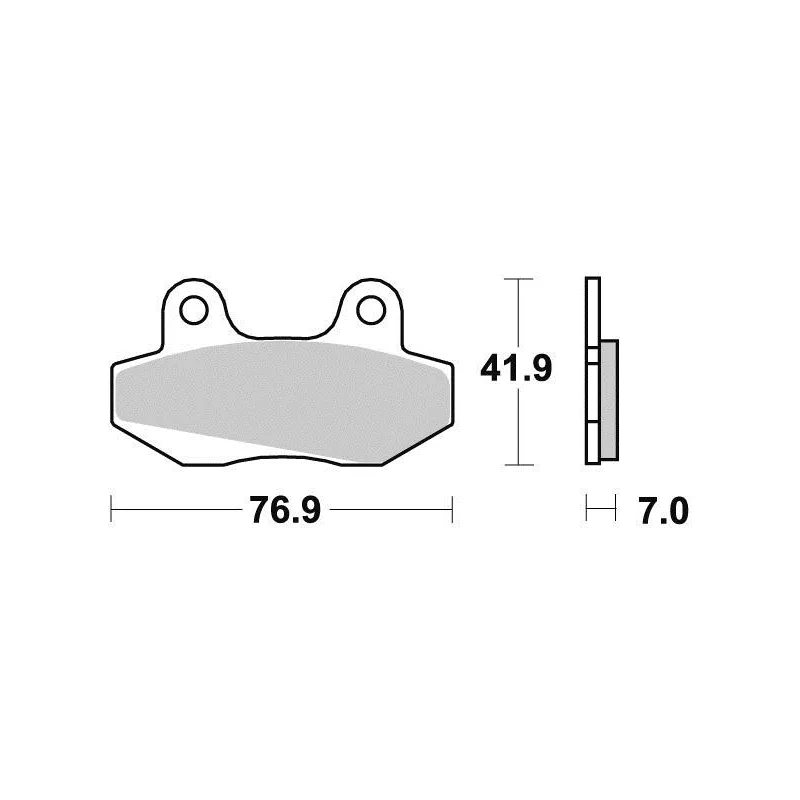 Plaquette metal fritte R90 Plaquette metal fritte R90
