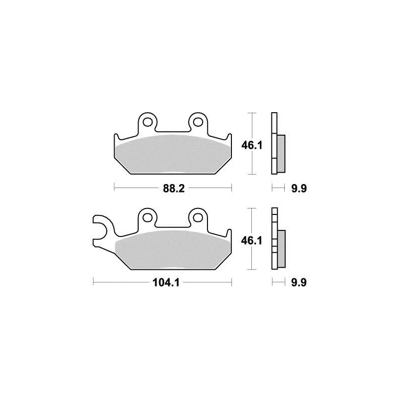 Plaquette metal fritte R90 Plaquette metal fritte R90