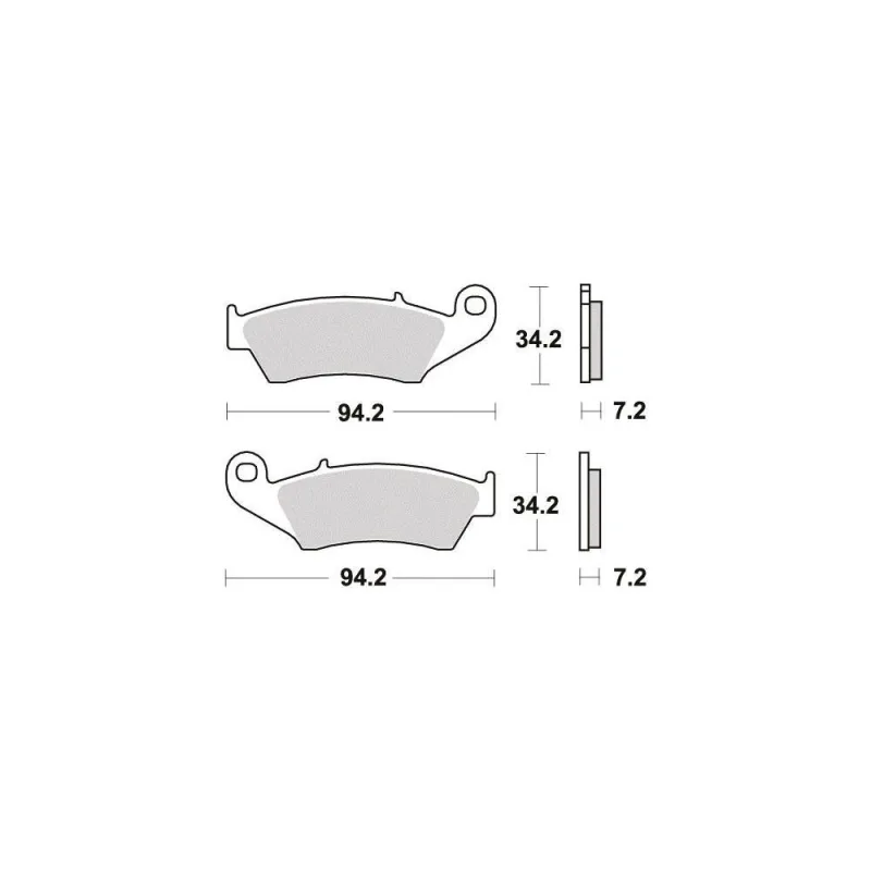 Plaquette metal fritte R90 Plaquette metal fritte R90