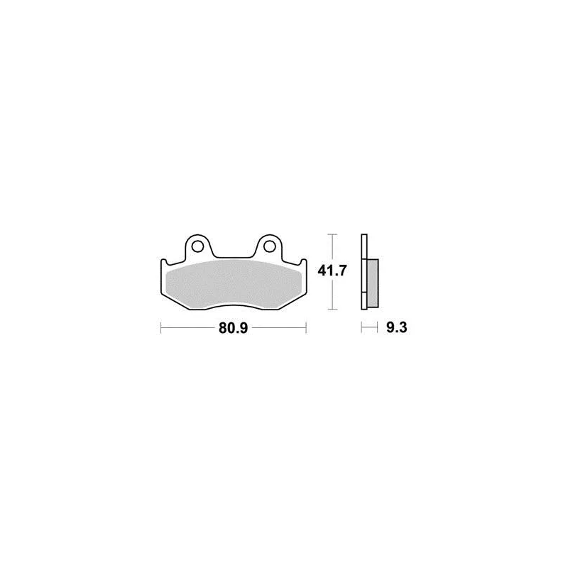Plaquette metal fritte R90