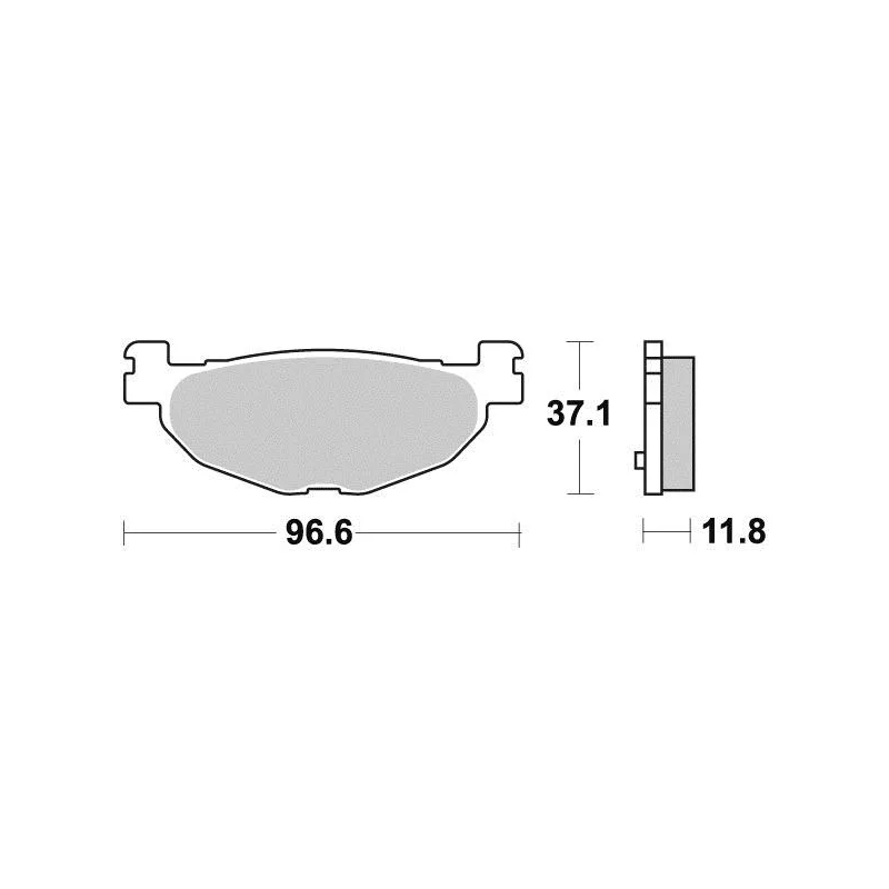 Plaquette metal fritte R90 Plaquette metal fritte R90