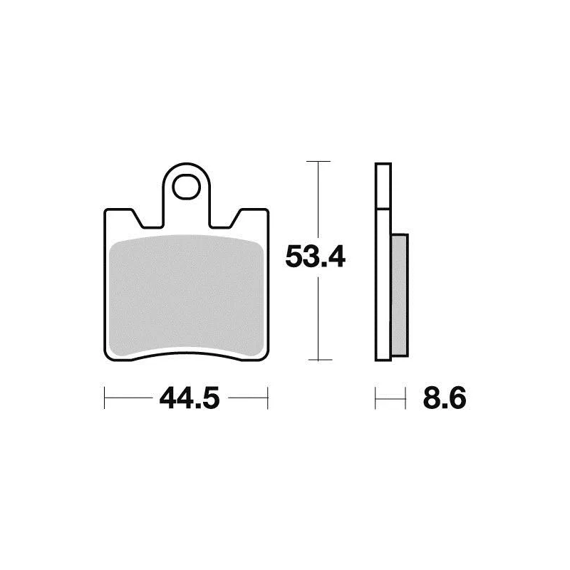 Plaquette metal fritte R90