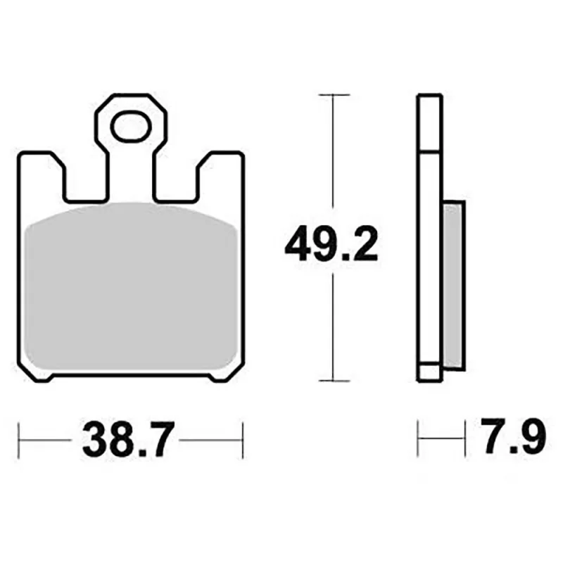 Plaquette metal fritte R90