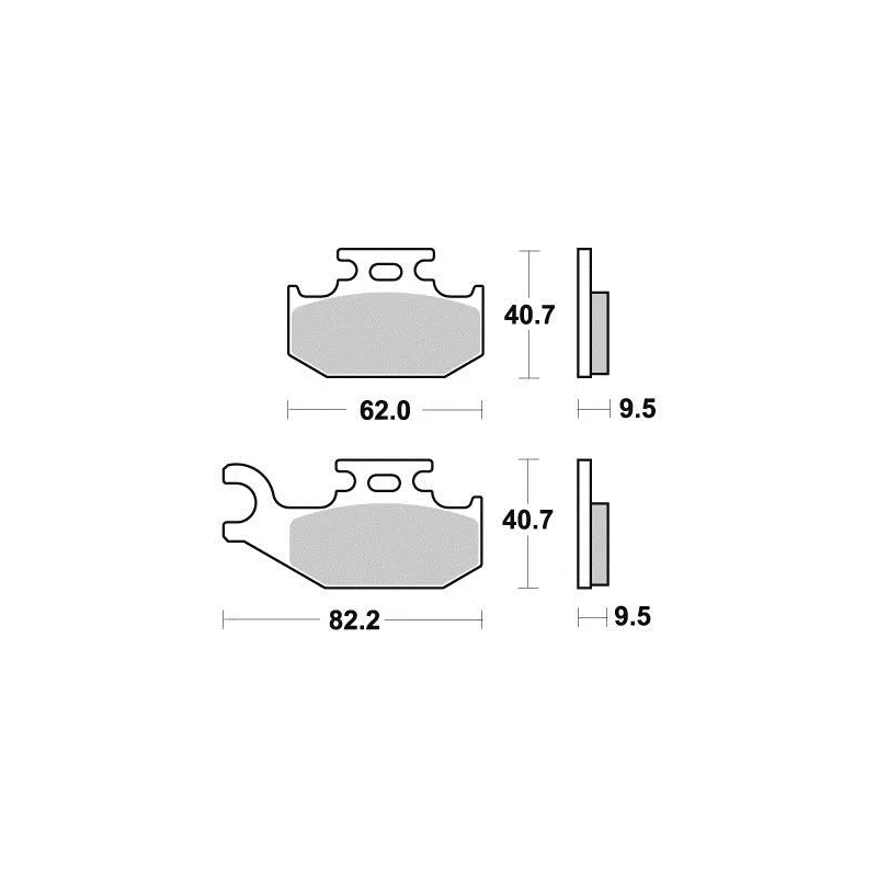 Plaquette metal fritte R90