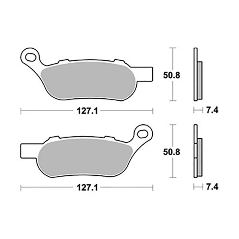 Plaquette metal fritte R90