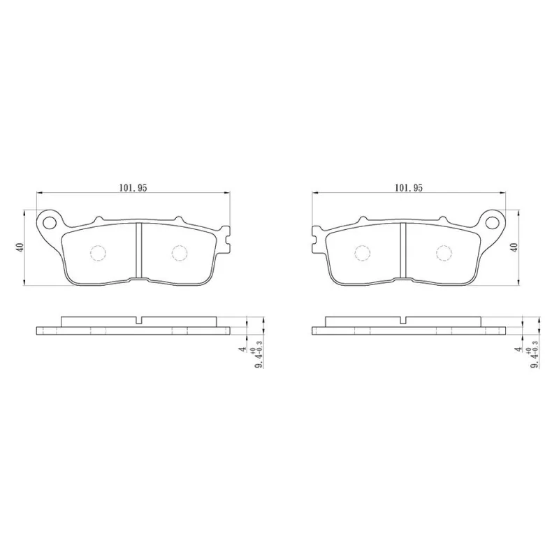 Plaquette metal fritte R90 Plaquette metal fritte R90
