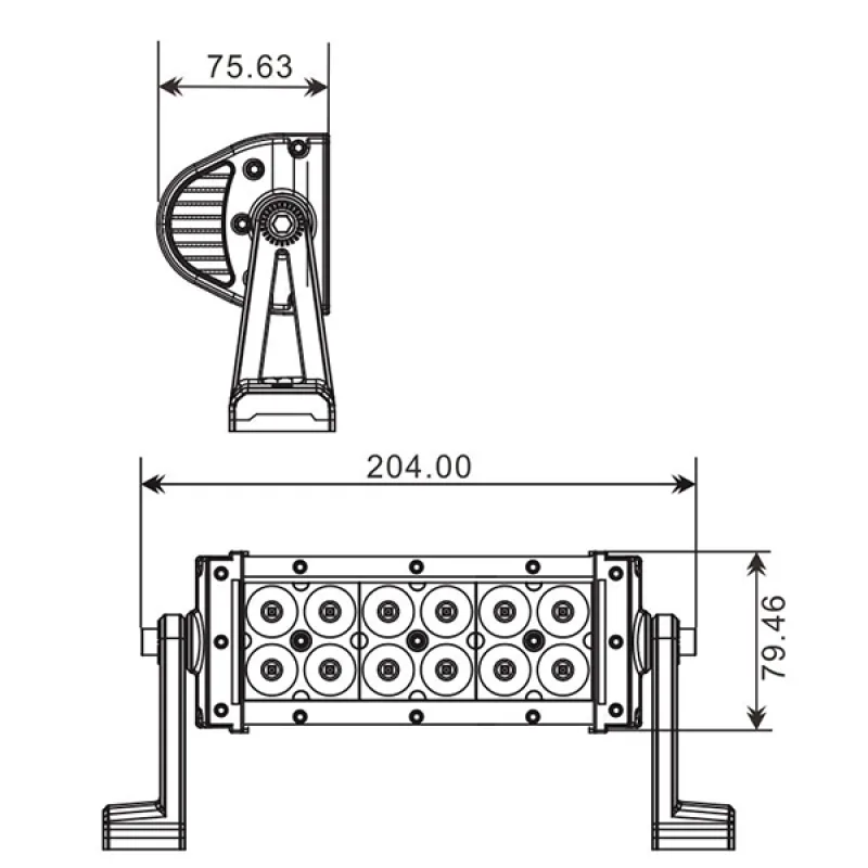 Projecteur 12 LED Quad 36 W