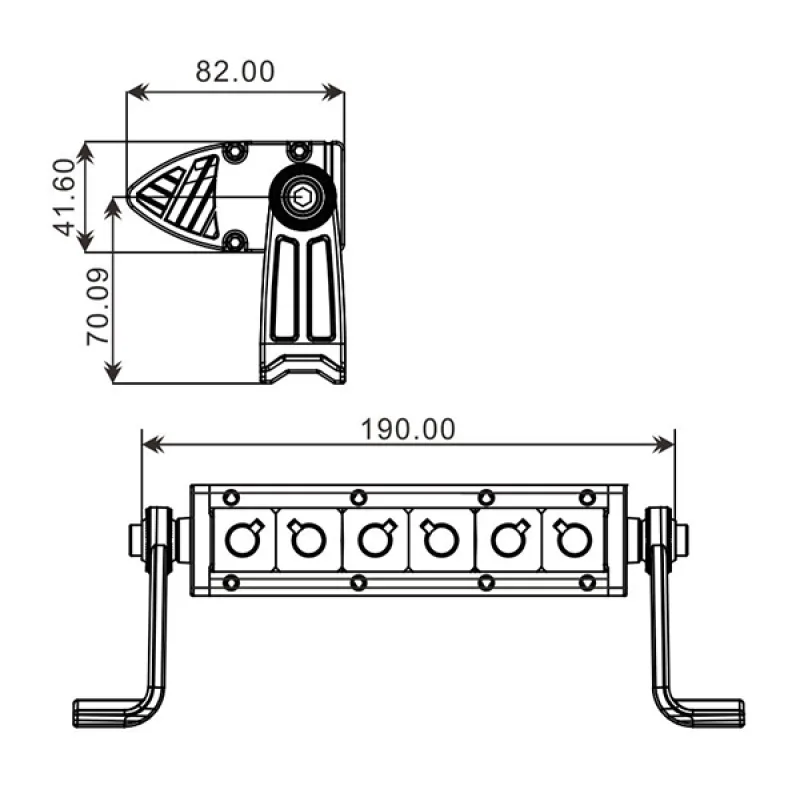 Projecteur 6 LED Quad 30W 3D