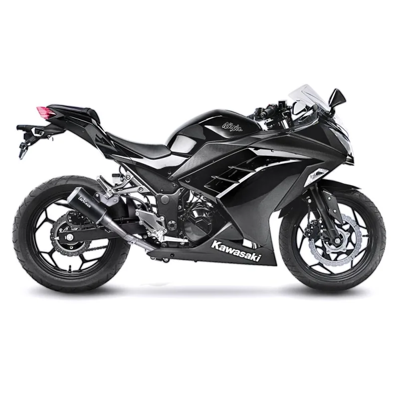 SBK LV-10 BLACK KAWASAKI NINJA 250/300 R - Z 250/300/ABS SLIP-ON SBK LV-10 BLACK KAWASAKI NINJA 250/300 R - Z 250/300/ABS SLIP-ON