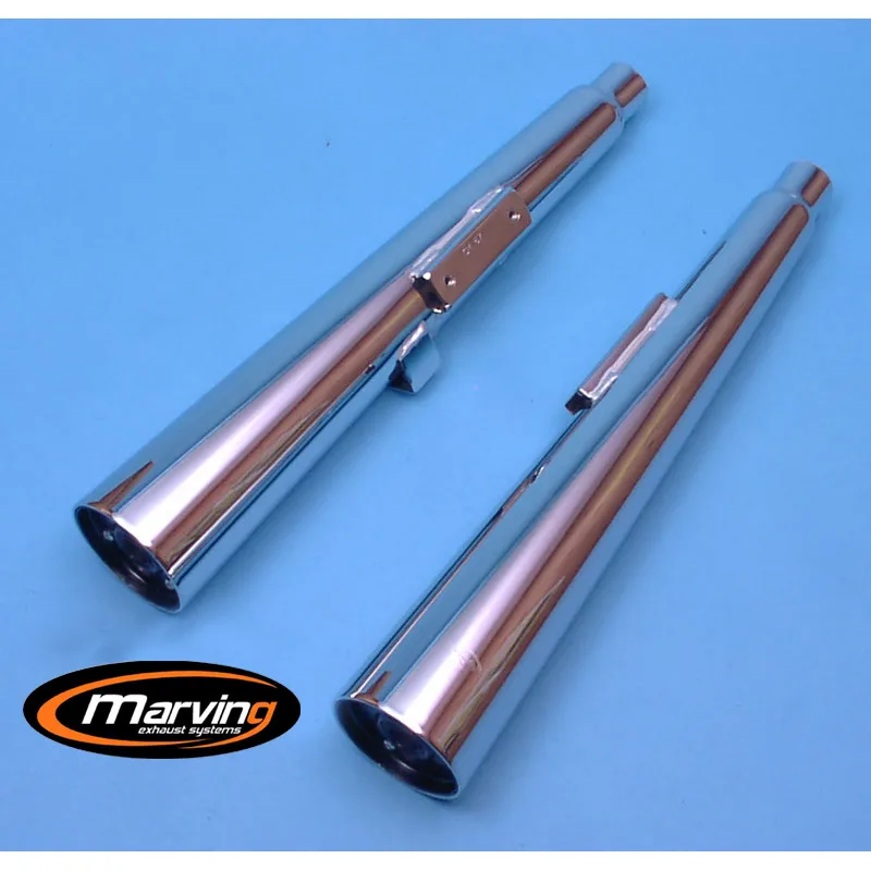 Silencieux Marvi Z400J/Z500 Chromés Silencieux Marvi Z400J/Z500 Chromés