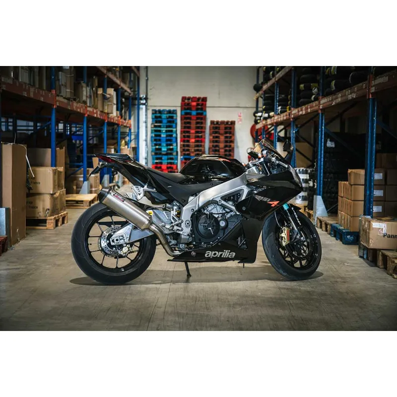 Silencieux Titane RSV4 2009/2010 Slip-on Embout Carbone E13