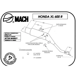 Silencieux EDR XL 600 R Noir Silencieux EDR XL 600 R Noir