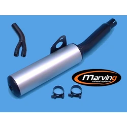 Silencieux Rond GS 500 E Rond Ø100 Noirs Revêtement Alu Silencieux Rond GS 500 E Rond Ø100 Noirs Revêtement Alu