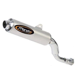 Silencieux Rond TDM 900 Ø104 Chromé Revêtement Alu Silencieux Rond TDM 900 Ø104 Chromé Revêtement Alu