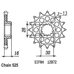 Pignon Rc30 Vfr 750 R 89-92 Pignon Rc30 Vfr 750 R 89-92