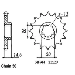Pignon Cbx 1000 81-82 Pignon Cbx 1000 81-82