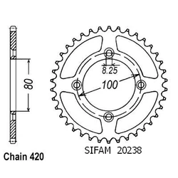 Couronne Xr 80 85-01 Alu Couronne Xr 80 85-01 Alu