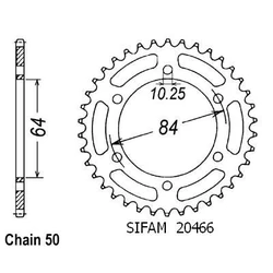 Couronne Gsx 400 Lx 81-82 Couronne Gsx 400 Lx 81-82