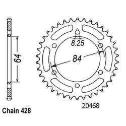 Couronne Ts 125 Er 78-85 Couronne Ts 125 Er 78-85