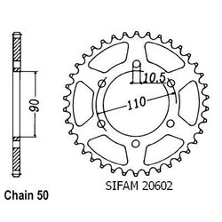 Couronne Xs 650 Se 78-83 Couronne Xs 650 Se 78-83
