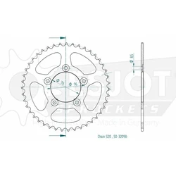 Couronne Cagiva 125 N1 97-98 Couronne Cagiva 125 N1 97-98