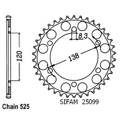Couronne Rc45 Rvf 750 R 94-98 Couronne Rc45 Rvf 750 R 94-98