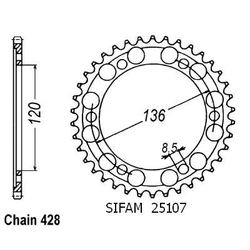 Couronne Fzr 400 Rr 91-95 Couronne Fzr 400 Rr 91-95