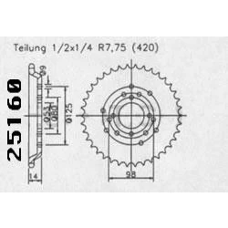 Couronne Derbi Senda/Fenix 96- Couronne Derbi Senda/Fenix 96-