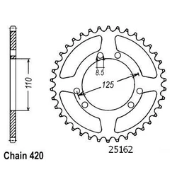 Couronne Suzuki 50 Rmx 97-98 Couronne Suzuki 50 Rmx 97-98