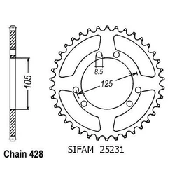 Couronne Xt 125 X 04- Couronne Xt 125 X 04-
