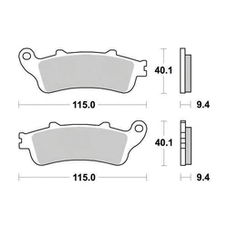 Plaquette de frein Métal Fritté Sinter Grip Maxi Scooter Plaquette de frein Métal Fritté Sinter Grip Maxi Scooter