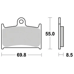 Plaquette de frein Organique Eco-Friction Route Plaquette de frein Organique Eco-Friction Route