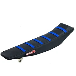 Housse de selle YAMAHA YZ 125 02-20 YZ 250 02-20 TOP BLACK- SIDE BLACK-STRIPES BLUE (M416-3BBBL) Housse de selle YAMAHA YZ 125 02-20 YZ 250 02-20 TOP BLACK- SIDE BLACK-STRIPES BLUE (M416-3BBBL)