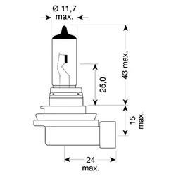 Ampoule H11 - 12V 55W Pgj19-2 Ampoule H11 - 12V 55W Pgj19-2