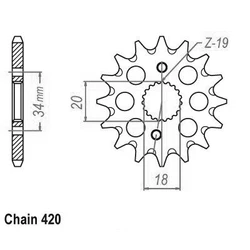 Pignon TT Esjot Lightweight Pignon TT Esjot Lightweight