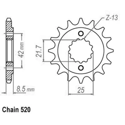 Pignon TT Esjot Lightweight Pignon TT Esjot Lightweight