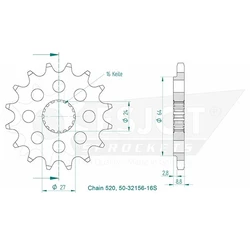 Pignon TT Esjot Super Light Pignon TT Esjot Super Light