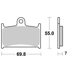 Plaquette de frein Sifam Métal Fritté haute performance norme KBA/ABE Plaquette de frein Sifam Métal Fritté haute performance norme KBA/ABE