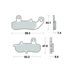 Plaquette de frein Sifam Métal Fritté haute performance norme KBA/ABE Plaquette de frein Sifam Métal Fritté haute performance norme KBA/ABE
