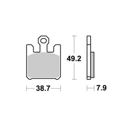 Plaquette de frein Sifam Métal Fritté haute performance norme KBA/ABE - POUR 1 ETRIER PRENDRE 1 BOITE Plaquette de frein Sifam Métal Fritté haute performance norme KBA/ABE - POUR 1 ETRIER PRENDRE 1 BOITE