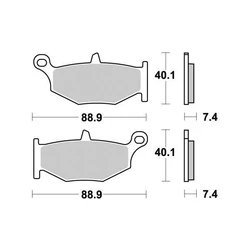 Plaquette de frein Sifam Métal Fritté haute performance norme KBA/ABE Plaquette de frein Sifam Métal Fritté haute performance norme KBA/ABE