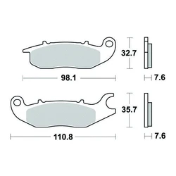 Plaquette de frein Sifam Métal Fritté haute performance norme KBA/ABE Plaquette de frein Sifam Métal Fritté haute performance norme KBA/ABE