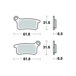 Plaquette de frein Sifam Métal Fritté haute performance norme KBA/ABE Plaquette de frein Sifam Métal Fritté haute performance norme KBA/ABE