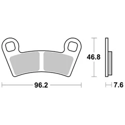 Plaquette de frein Sifam Métal Fritté haute performance norme KBA/ABE Plaquette de frein Sifam Métal Fritté haute performance norme KBA/ABE