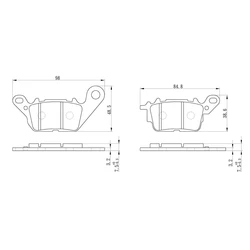 Plaquette de frein Perftec Métal Fritté haute performance Plaquette de frein Perftec Métal Fritté haute performance