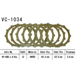 Kit Disques d'Embrayage Garnis Vtx1800 C 2002 Kit Disques d'Embrayage Garnis Vtx1800 C 2002