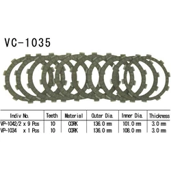 Kit Disques d'Embrayage Garnis Gsf1200 Bandit 1996/2002 Kit Disques d'Embrayage Garnis Gsf1200 Bandit 1996/2002