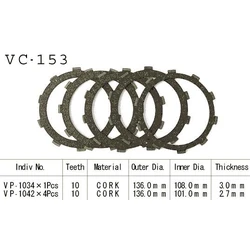 Kit Disques d'Embrayage Garnis Cb250 Rs 1980/1983 Kit Disques d'Embrayage Garnis Cb250 Rs 1980/1983